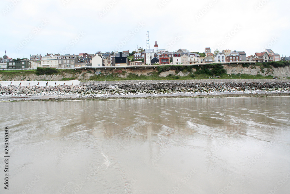 Beach life at the Village of Ault in Normandy