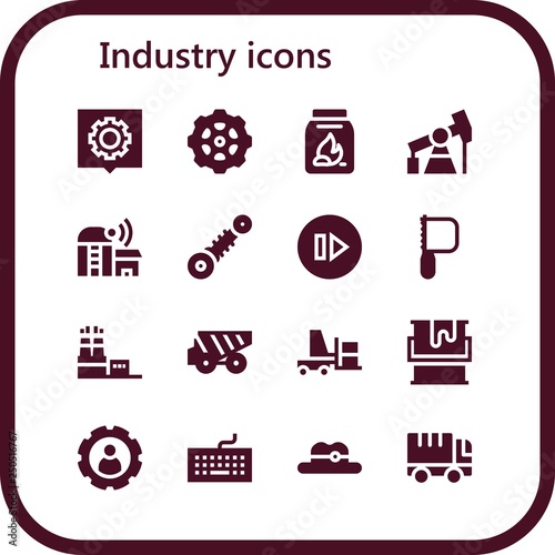 industry icon set