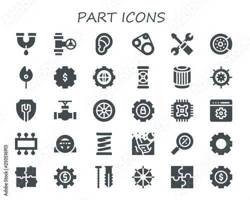 part icon set