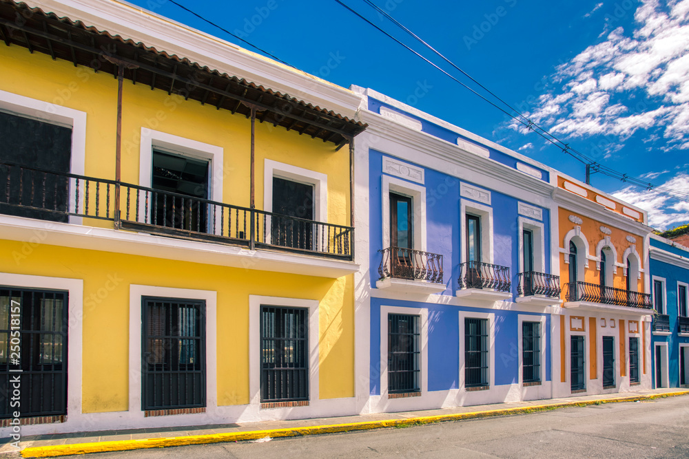 Colorful streets in old San Juan Colorful streets in old San Juan