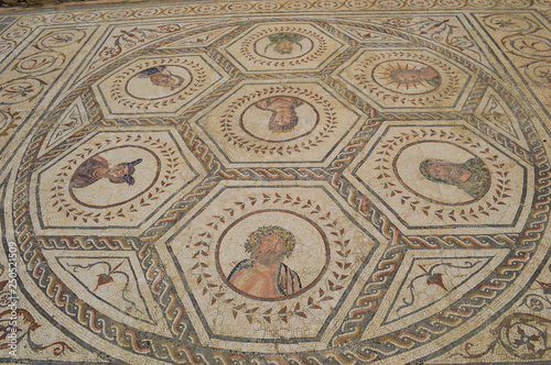 Roman mosaic in Itálica, Seville