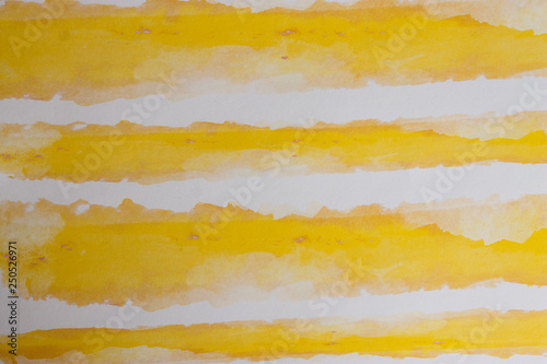 Background, texture, paper, watercolor, yellow stripes - image