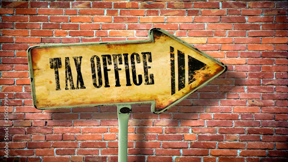 Fototapeta premium Sign 380 - TAX OFFICE