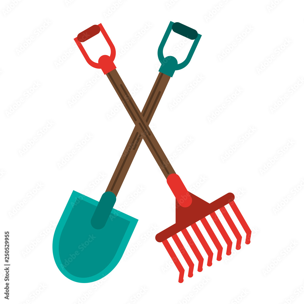 shovel and rake harvest tools