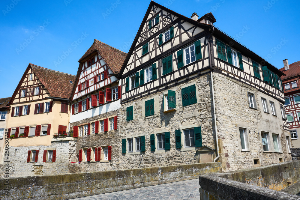 The medieval village of Schwäbisch Hall, Baden-Wurtemberg, Germany