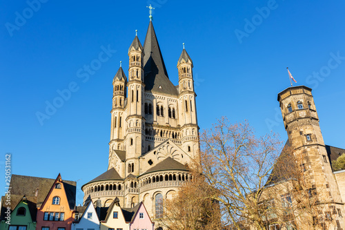 historical church Gross St Martin in Cologne, Germany