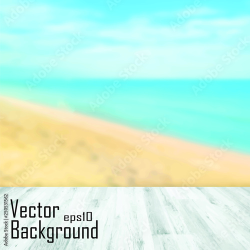 beach and sea vector background