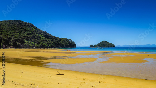 Exploring Abel Tasman National Park on the South Island in New-Zealand photo