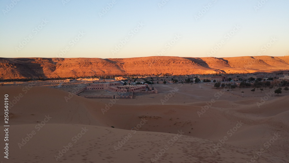 Fototapeta premium sunset in desert