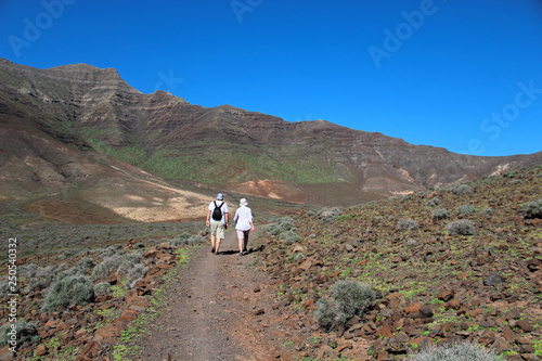 Mountains on Fuerteventura near Morro Jable, Canary islands