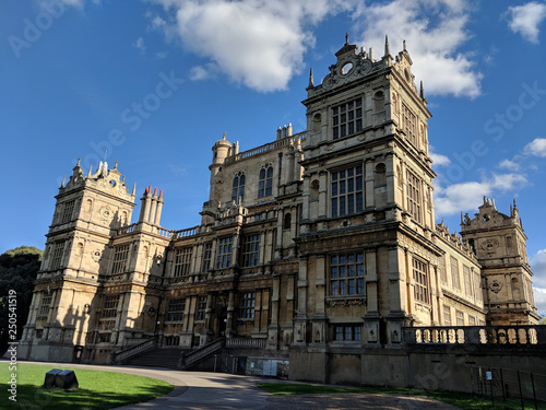 Exterior of Wollaton Hall in Nottingham, UK, built in Tudor times by Robert Smythson..