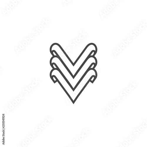 Triple V logo Vector