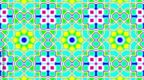 Colorful fast kaleidoscope square grid psychedelic VJ Motion Background Loop 3