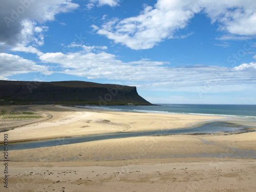 White sand cost in Iceland