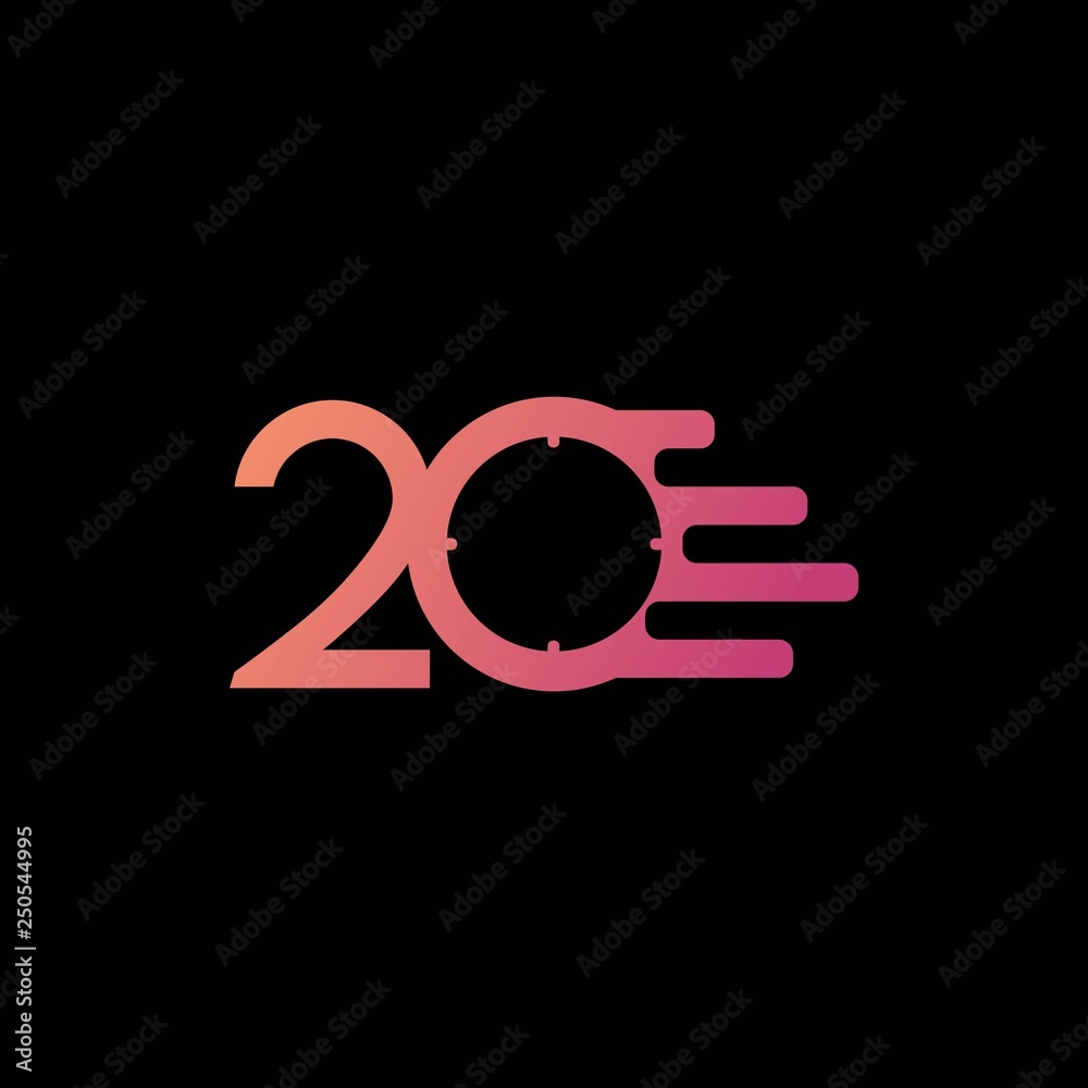 20 Year Anniversary Celebration Vector Template Design Illustration 20 Year Anniversary Celebration Vector Template Design Illustration
