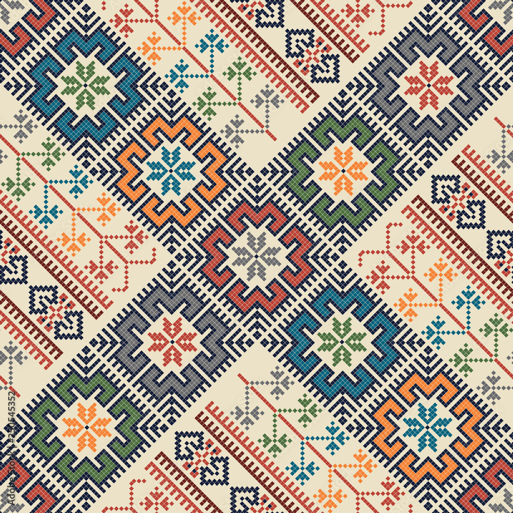 Palestinian embroidery pattern