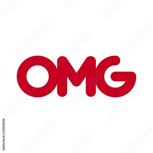 Letter OMG vector logo.