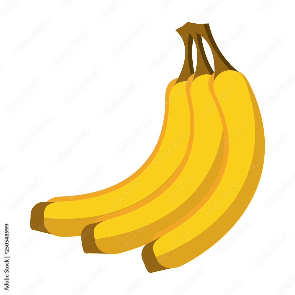 Bananas sweet fruit cartoon