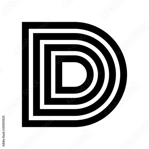 letter D vector logo