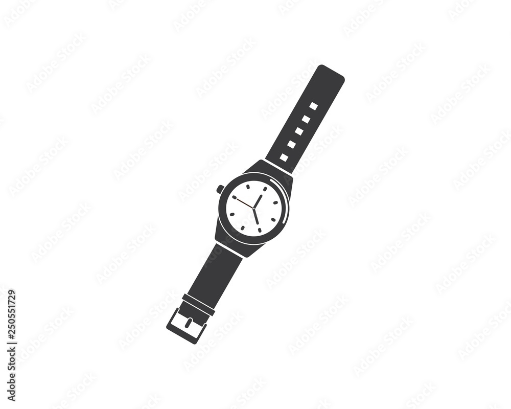 wristwatch icon vector template design wristwatch icon vector template design