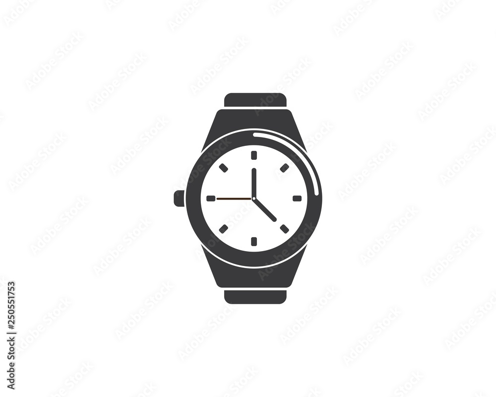 wristwatch icon vector template design wristwatch icon vector template design