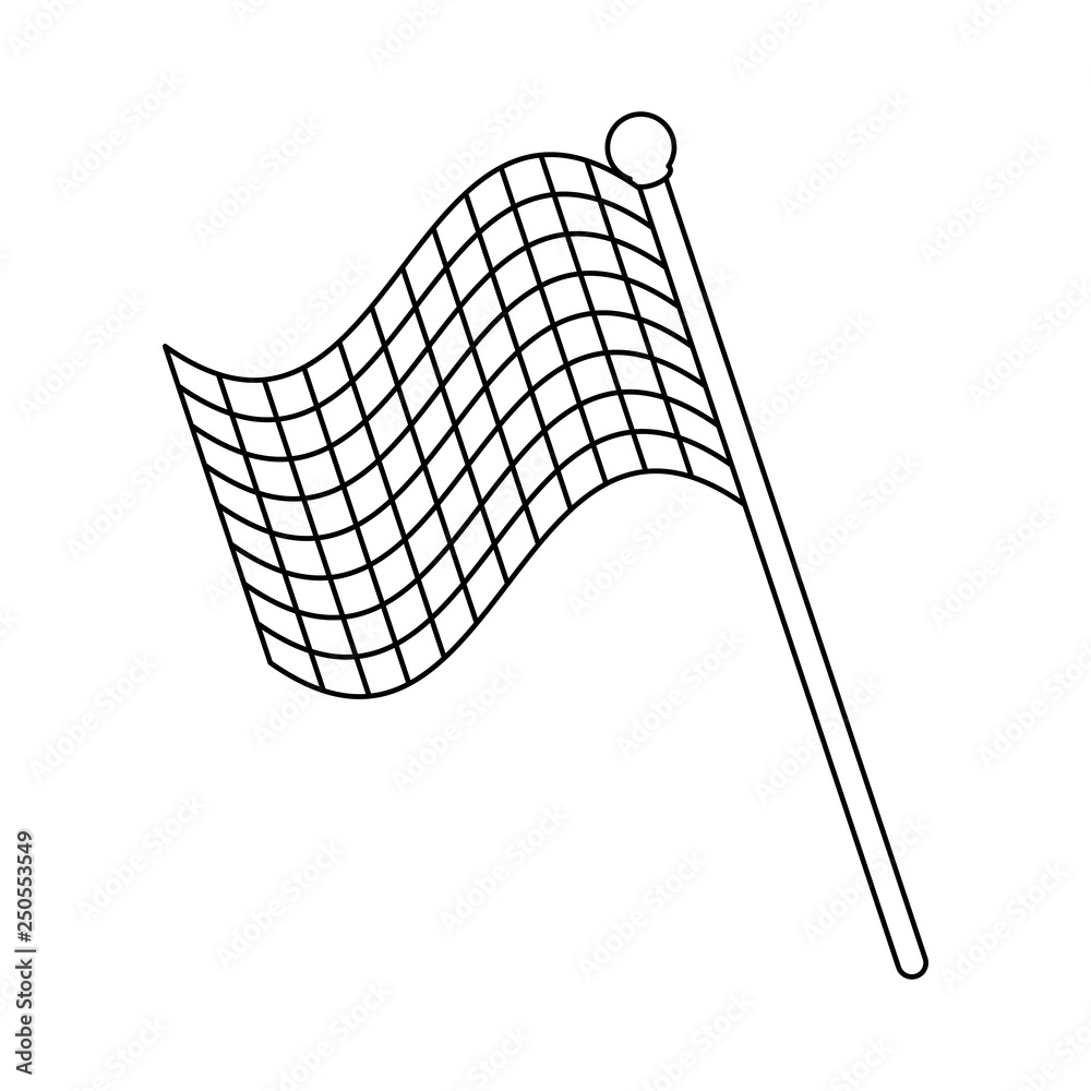 Racing flas isolated symbol black and white Racing flas isolated symbol black and white