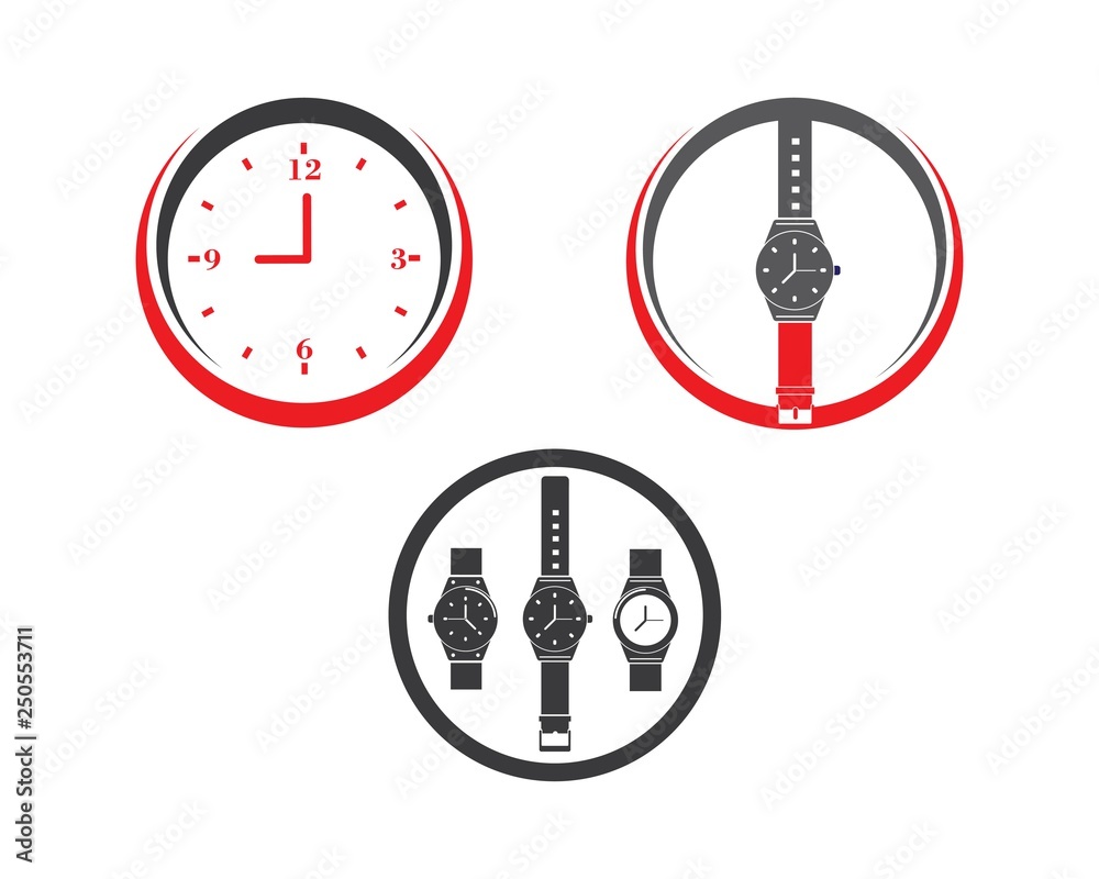 wristwatch icon vector template design wristwatch icon vector template design