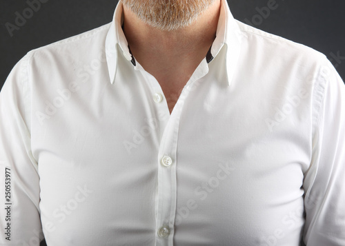 Принти на полотні shirt dressed on a man