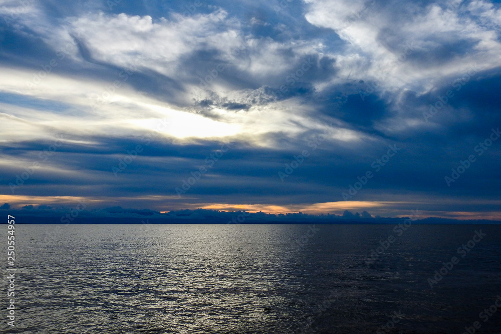 Obraz premium Blue sunset