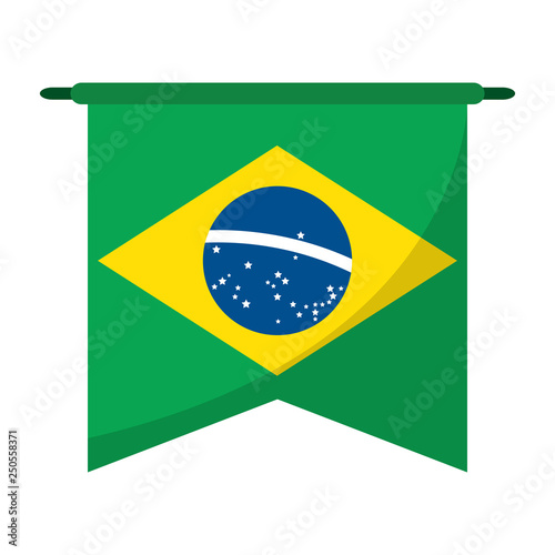 Brazil pennant flag symbol