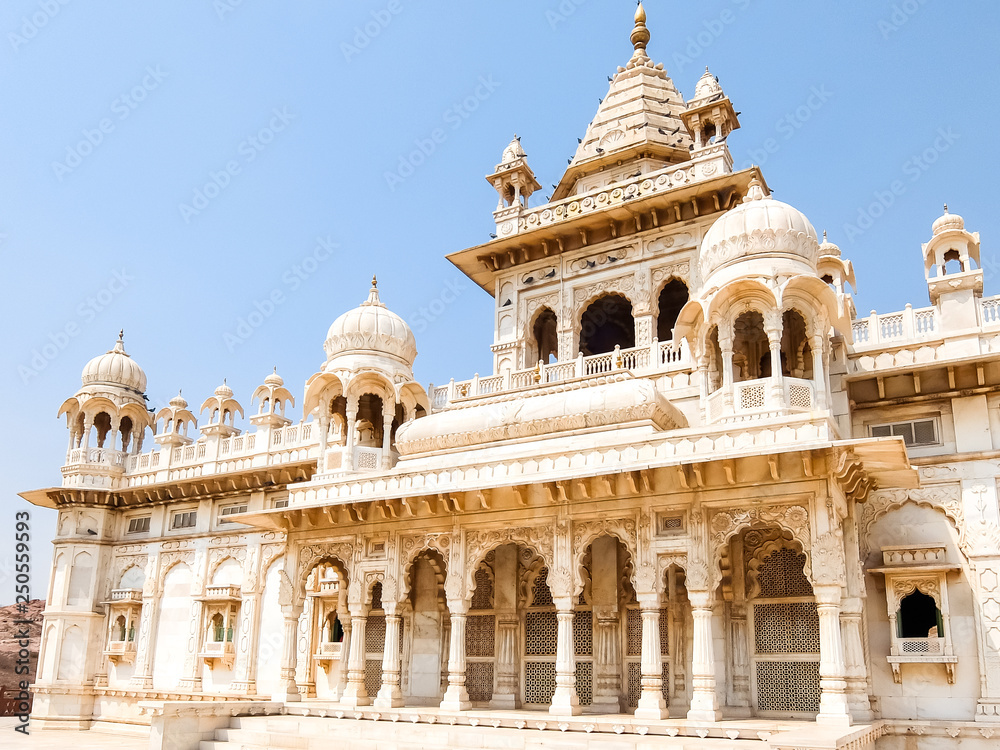 Jodhpur, India. Beautiful view of Jaswant Thada mausoleum in Jodhpur.