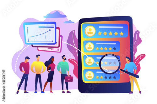 Performance rating concept vector illustration.