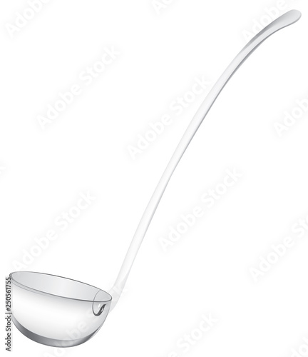 Glass spoon for punch