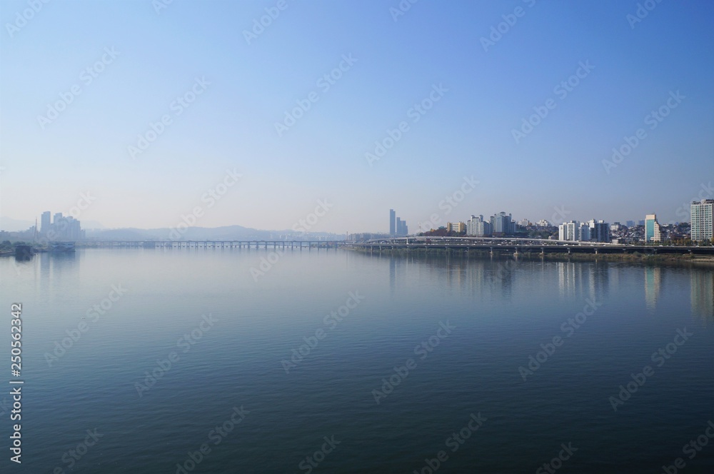 漢江の風景（漢南大橋からの眺望）