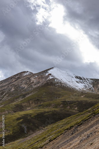 view from Mila Mountain Pass (between the Lhasa Prefecture and the Nyingchi Prefecture) at the altitude of 5200m ,Tibet, China. photo