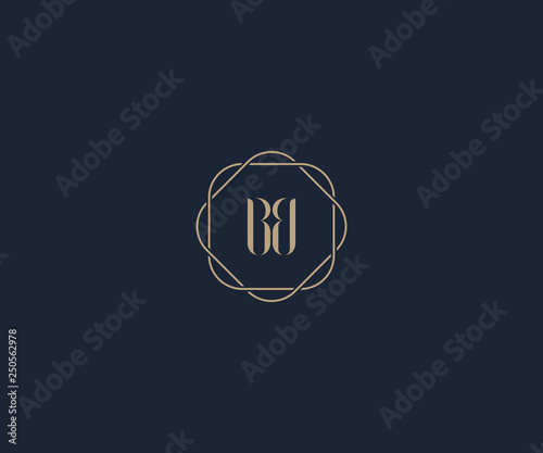 luxury initial letter BB logo design template