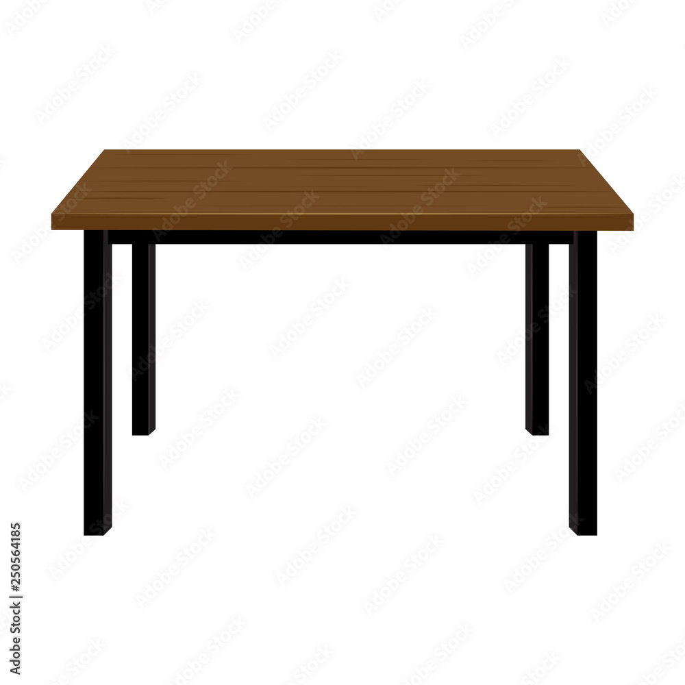 Wooden table isolated illustration on white background Wooden table isolated illustration on white background