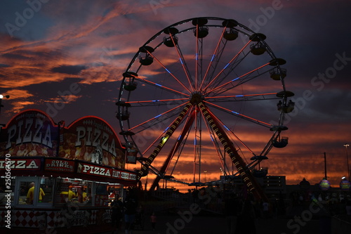 Moody Ferris Wheel Sunset © Nature Is Magic