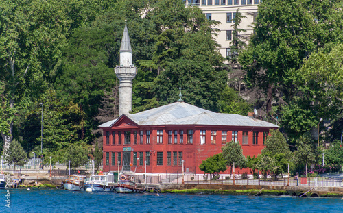 buildings and palaces on the side of besphore in Istanbul in turkey