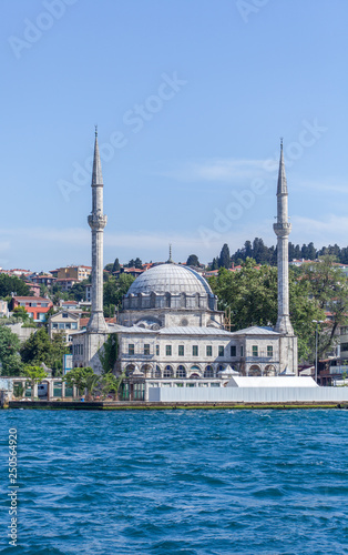 buildings and palaces on the side of besphore in Istanbul in turkey