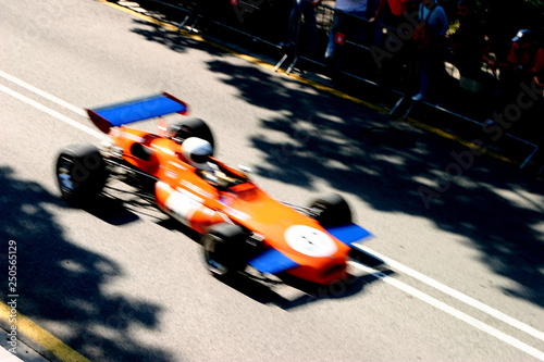 Classic car racing in Montjuic. Barcelona. Spain. Year 2000