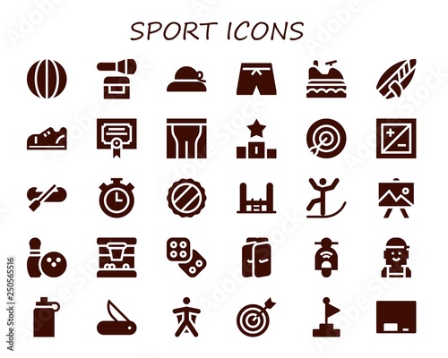 sport icon set