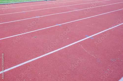 Running track texture close up