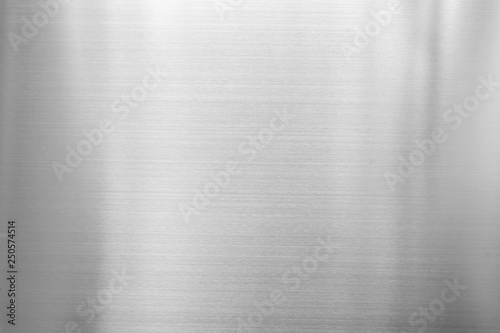 Abstract background from silver metal plate. Shiny surface  material. Modern architecture backdrop.