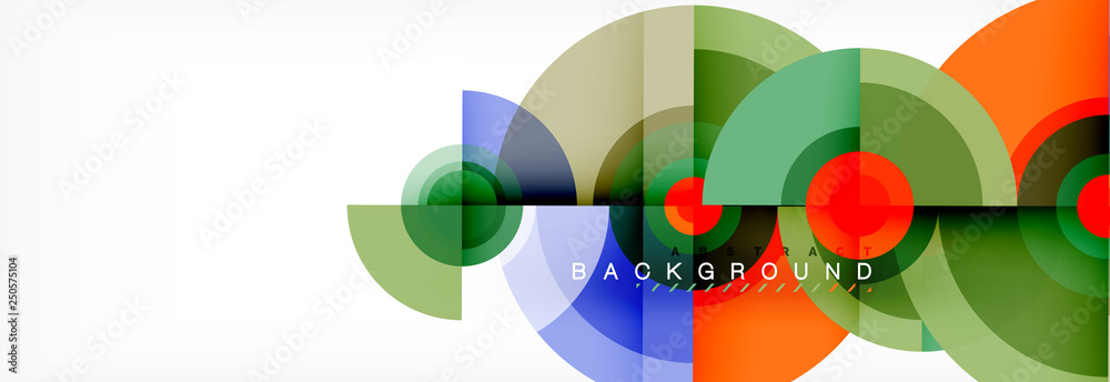 Round circles and triangles abstract background Round circles and triangles abstract background