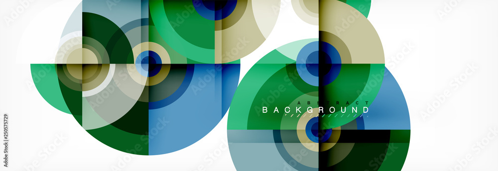 Vector circle composition, geometric minimal design illustration Vector circle composition, geometric minimal design illustration