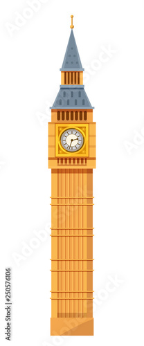 Traditional clock tower of the Westminster Palace meeting, Big Ben.