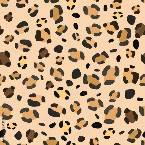 Seamless leopard pattern for web design