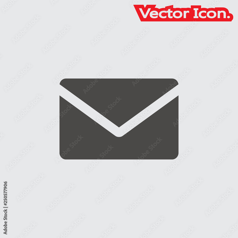 Mail icon isolated sign symbol and flat style for app, web and digital design. Vector illustration. Mail icon isolated sign symbol and flat style for app, web and digital design. Vector illustration.
