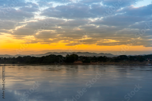 Morning view along the Mekong River. © noppharat